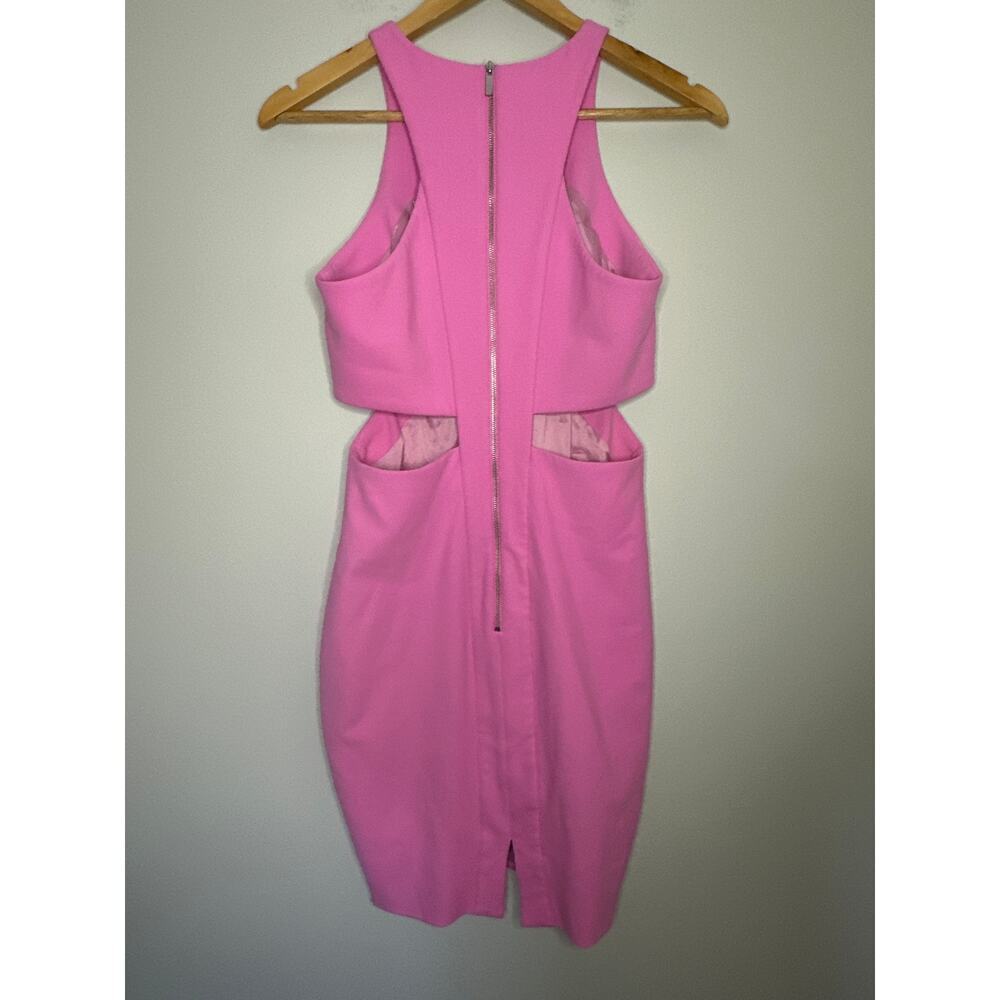Elizabeth and James Lela Ponte Racerback Cutout Sheath Dress Women’s Pink Size 4 - Picture 4 of 8